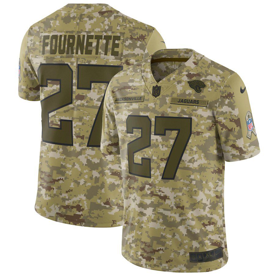 Men Jacksonville Jaguars #27 Fournette Nike Camo Salute to Service Retired Player Limited NFL Jerseys->dallas cowboys->NFL Jersey